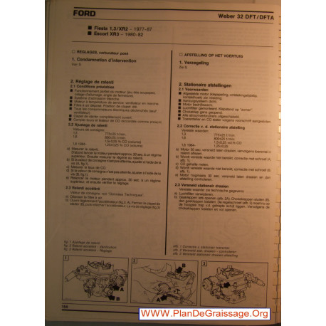 Weber 32dft Dfta Ford Fiesta Escort 1300 Xr2 Xr3 Carburator