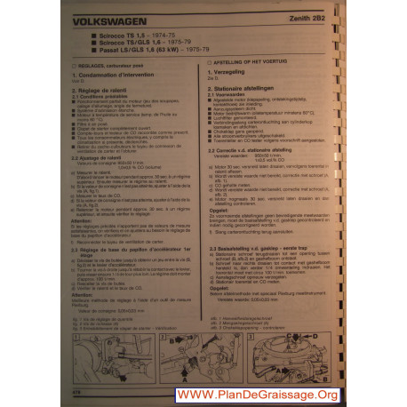 Zenith 2b2 Volkswagen Ts Passat Gls 1600 1500 Carburator