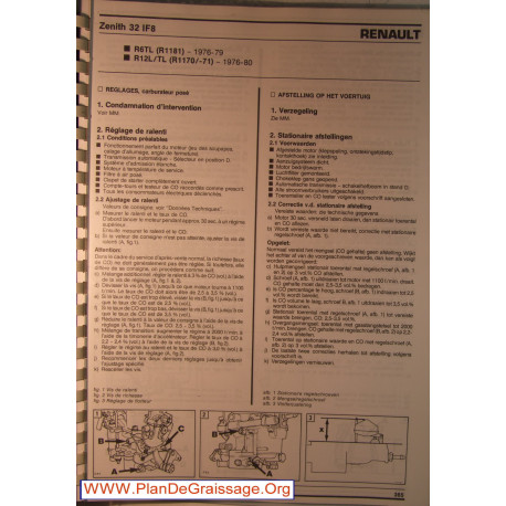 Zenith 32 If8 Renault R6 R12 Tl Carburator