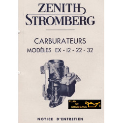 Zenith Stromberg Ex 12 22 32 Carburateurs Notice D Entretien