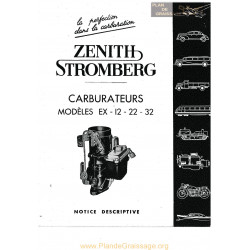 Zenith Stromberg Notice Descriptive