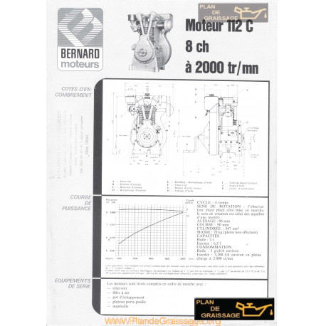 Bernard 112 C 8ch Techniques Moteur