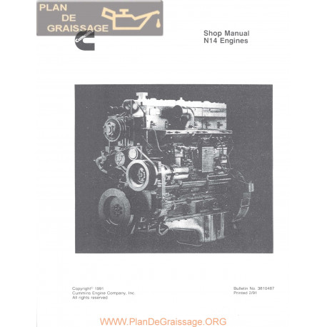 Cummins N14 Engines Manual Celect