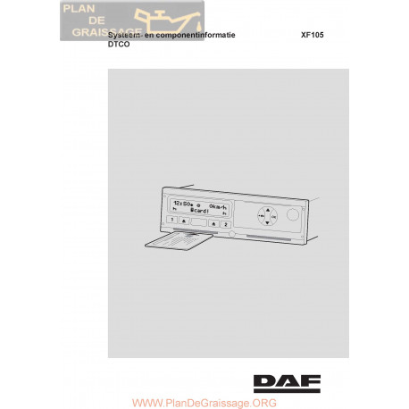 Daf Xf 105 System Dtco Tachograph