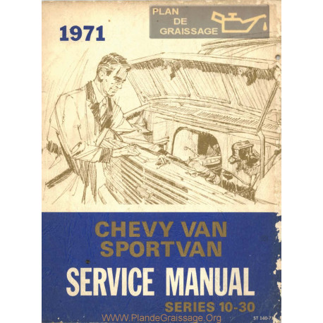 Gmc Chevrolet 10 30 Van Sportvan Service M 1971