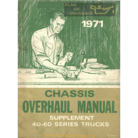 Gmc Chevrolet 40 60 Truck Overhaul Supplement 1971