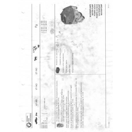 Bmw Pompe De Rechange Org 501 A B 6zyl