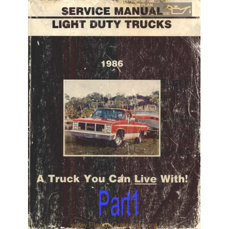 Gmc Light Duty Truck Ck G P 10 30 Sm 1986 Part1