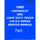 Gmc St 382 Chevrolet Ck 10 30 Only 1985 Part1