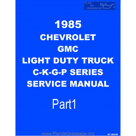 Gmc St 382 Chevrolet Ck 10 30 Only 1985 Part1
