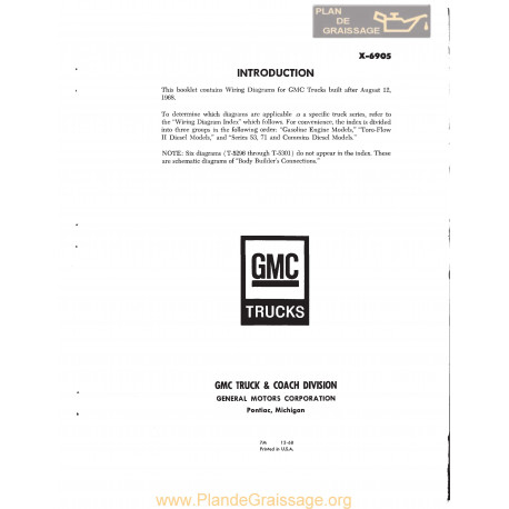 Gmc X6905 Wiring Diag After August 12 1968