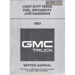 Gmc X8736 Fuel Driveability 1987