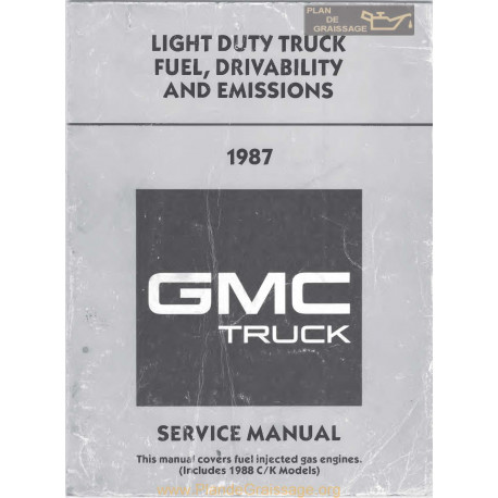 Gmc X8736 Fuel Driveability 1987