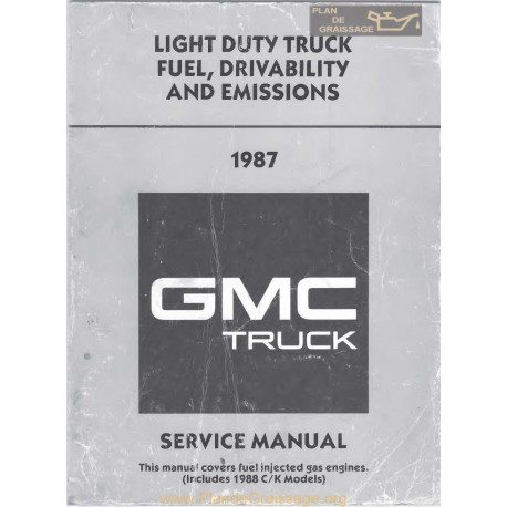 Gmc X8736 Fuel Driveability 1987