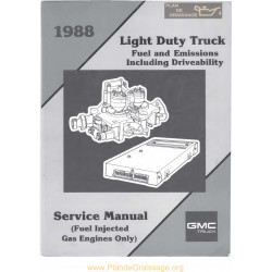 Gmc X8836 Fuel Driveability 1988