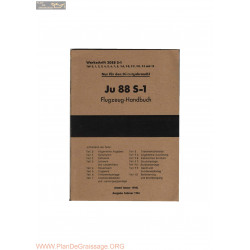 Flugzeug Handbuch Ju 88 S 1 1944