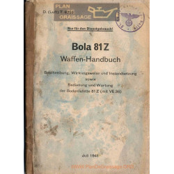 General Bola 81 Z 1941 Handbuch