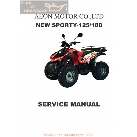 Aeon New Sporty 125 180 Manual De Reparatie