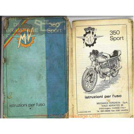 Agusta Mv 350 Sport Manual Instrucciones Italiano