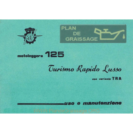 Agusta Mv Uso E Manutenzione Mv 125 TRL