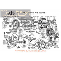 Ajs Burman B52 Gearbox Clutch Exploded View