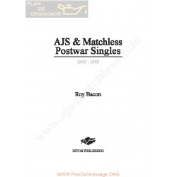 Ajs Matchless 1945 1969 Postwar Singles Roy Bacon