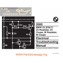 Bmw Z3 M Roadster Z3 M Coupe 2000 Electrical Troubleshooting Manual