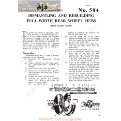 Ajs Service Sheet 504 Dismantling And Rebuilding Full Width Rigid Rear Wheel Hubs