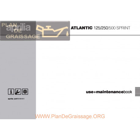Aprilia Atlantic 125 250 500 Sprint Manual De Intretinere