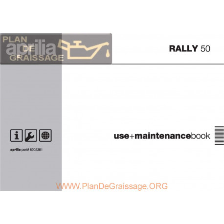 Aprilia Rally 50 2002 Manual De Intretinere