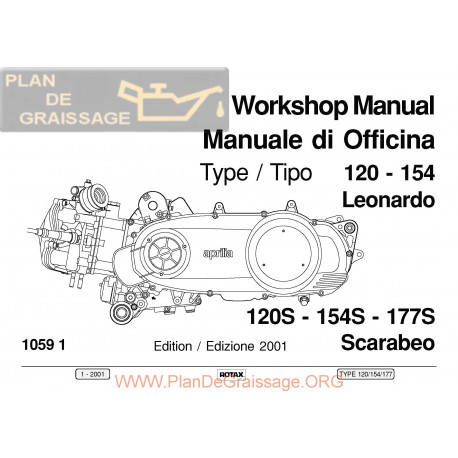 Aprilia Reparatie Motor Rotax 120 154 177 2001