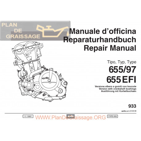 Aprilia Reparatie Motor Rotax 655 Efi 1997