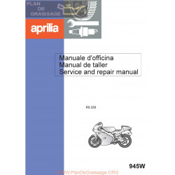 Aprilia Rs 250 1998 Manual De Reparatie