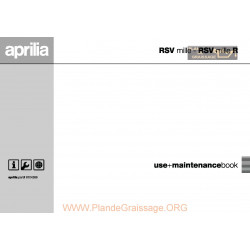 Aprilia Rsv Mille 2000 Manual De Intretinere