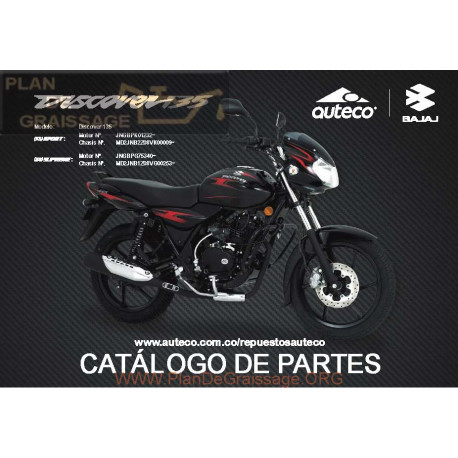 Bajaj Discover 135 Parts List