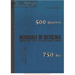 Benelli 500 Quattro Y 750 Sei Manual De Fabrica De Taller Italiano