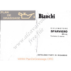 Bianchi Sparviero 49cc Ciclomotore List Spare