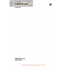 Bmw F650cs Repair Manual English 2001