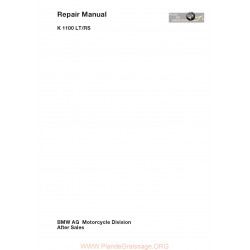 Bmw K1100 Lt K1100 Rs Manual De Reparatie