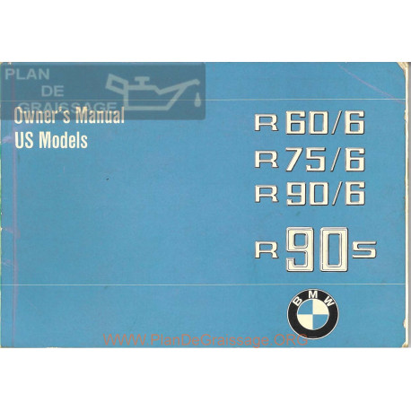 Bmw R90 R60 R75 S Owners Manual