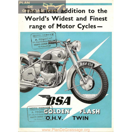 Bsa 1950 Golden Manual De Intretinere