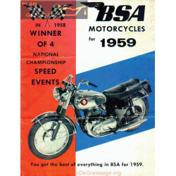 Bsa 1959 Manual De Intretinere