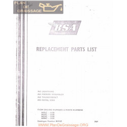 Bsa A50 A65 Parts Book 1969