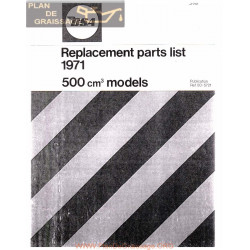 Bsa B50 1971 Parts Book