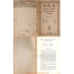 Bsa C10 Sv Y C11 Ohv 250 Cc C12 Sv 350 Cc 1940 Modelos Manual Instrucciones Ingles