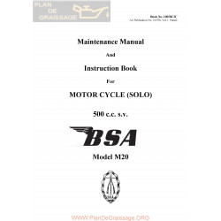 Bsa M20 Manual De Mantenimiento Ingles