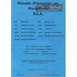 Bsa Manuale User Motociclette