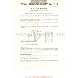 Bsa Service Sheet N 214 P1956 Basculante Eliminacion Modelos Grupo A Ingles