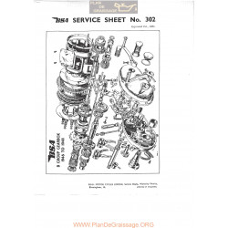 Bsa Service Sheet N 302 P1967 Gearbox 1946 48 B