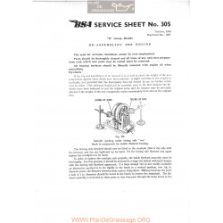 Bsa Service Sheet N 305 P1967 Reassemblng Engine